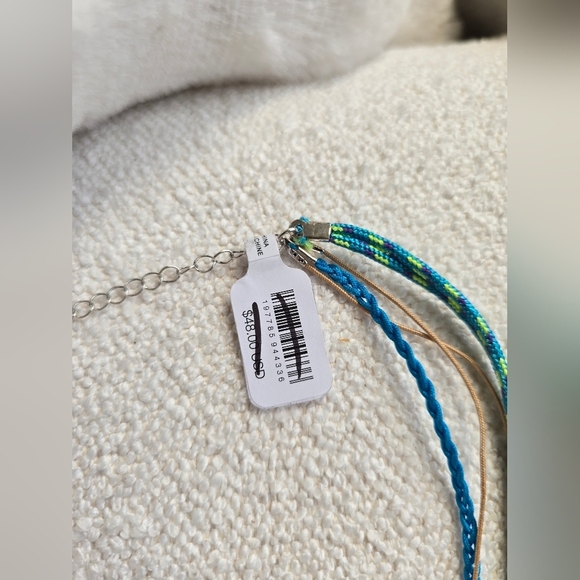 NWT- Free People × Ariana Ost, My Magic Layered Necklace, Turquoise/Blue… - Picture 9 of 9